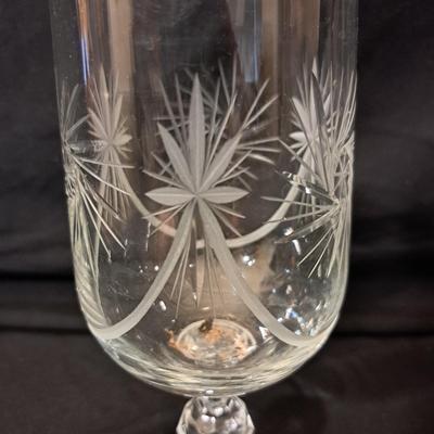 Set of Cut Glass Star Pattern Goblets (LR-SD)