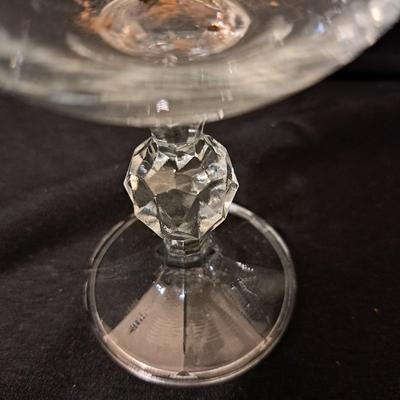 Set of Cut Glass Star Pattern Goblets (LR-SD)