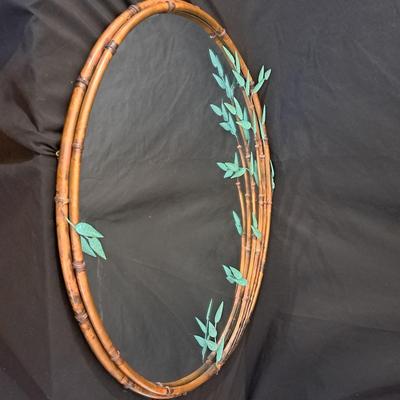 Andy Brinkley Sculptural Copper Bamboo Wall Mirror (LR-SD)