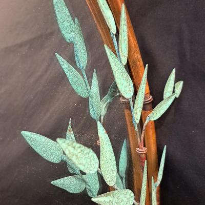 Andy Brinkley Sculptural Copper Bamboo Wall Mirror (LR-SD)