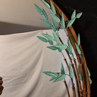 Andy Brinkley Sculptural Copper Bamboo Wall Mirror (LR-SD)