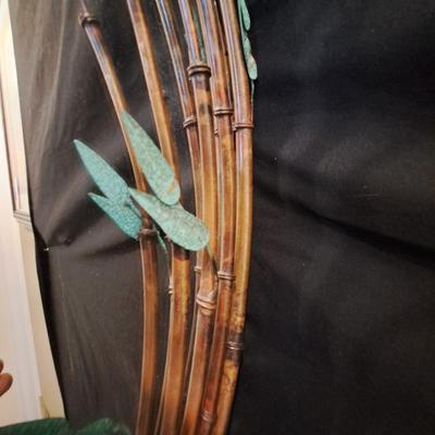 Andy Brinkley Sculptural Copper Bamboo Wall Mirror (LR-SD)