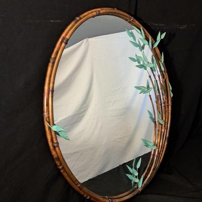 Andy Brinkley Sculptural Copper Bamboo Wall Mirror (LR-SD)
