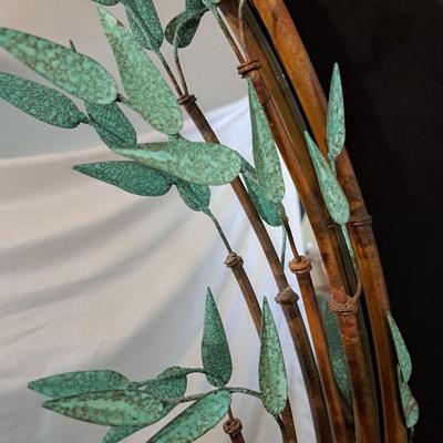 Andy Brinkley Sculptural Copper Bamboo Wall Mirror (LR-SD)