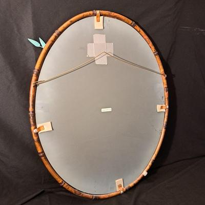 Andy Brinkley Sculptural Copper Bamboo Wall Mirror (LR-SD)