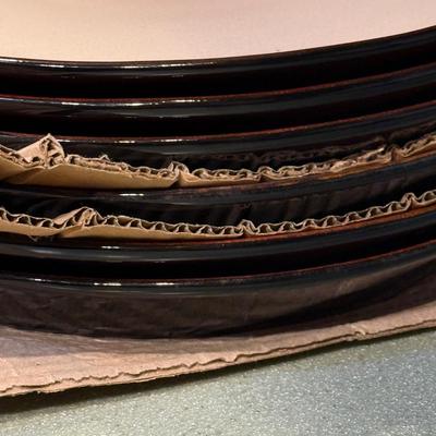 Pfaltzgraff Aria Red Set of Six New Dinner Plates (K-HS)