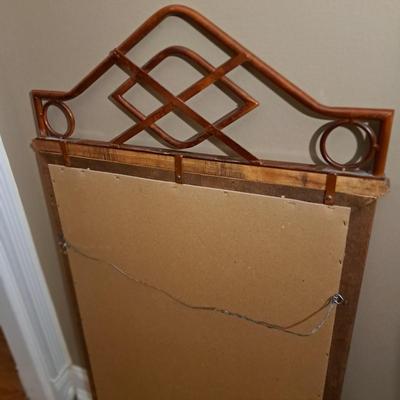 Unique Wood and Metal Beveled Mirror (LR-SD)