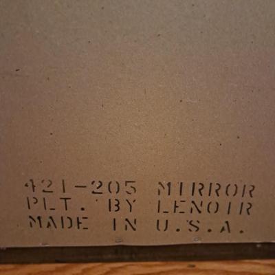 Unique Wood and Metal Beveled Mirror (LR-SD)