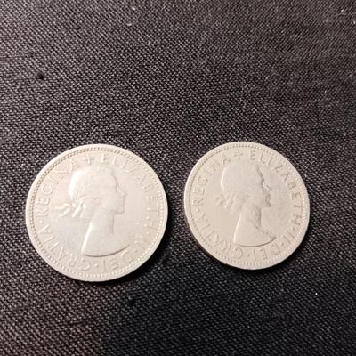 1956 AND 1966 DEI - GRATIA - REGINA + ELIZABETH II COINS