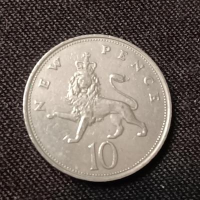 '68, '73, '76, '79 D-G-REG-F-D ELIZABETH II 10 NEW PENCE