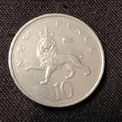 '68, '73, '76, '79 D-G-REG-F-D ELIZABETH II 10 NEW PENCE