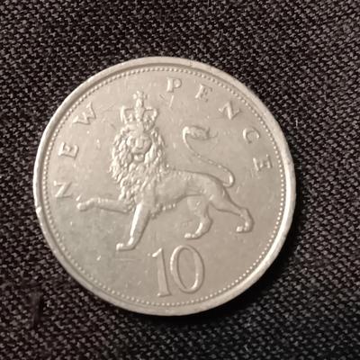'68, '73, '76, '79 D-G-REG-F-D ELIZABETH II 10 NEW PENCE