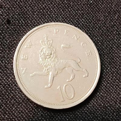 3 -1970'S, '68, '79 D-G-REG-F-D ELIZABETH II 10 NEW PENCE