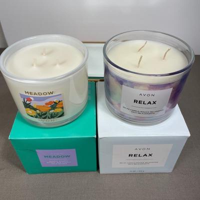 Two 3 wick candles New!