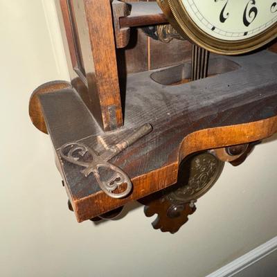 340 Antique Wall Clock