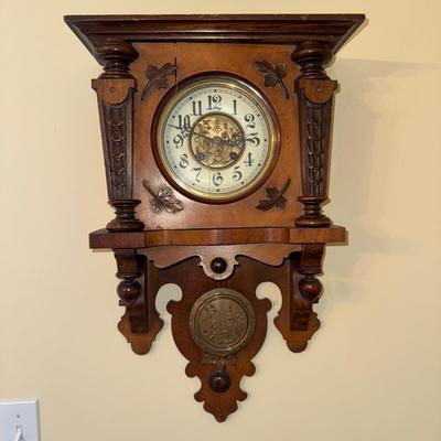 340 Antique Wall Clock