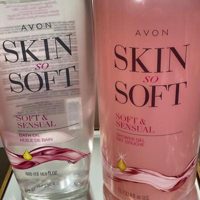 Skin So Soft Bath Oil and shower gel