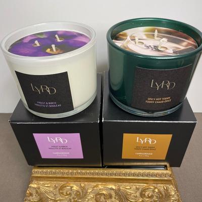 Two 3 wick Candles
