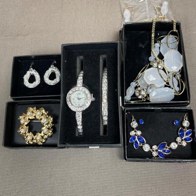 Silver tone watch set and more