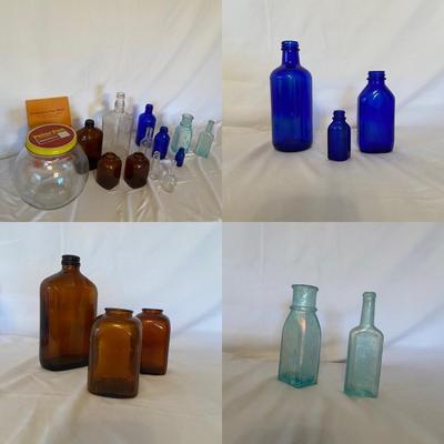 Assorted Vintage Bottles and Collectible Advertising Book (GB-BM)