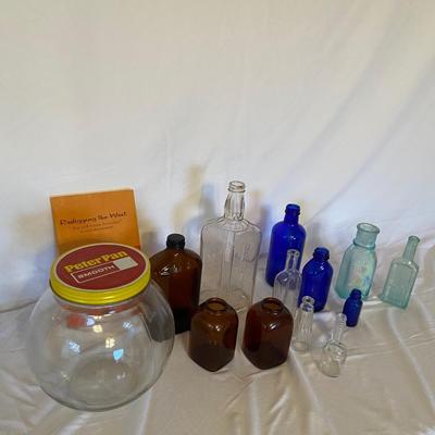 Assorted Vintage Bottles and Collectible Advertising Book (GB-BM)