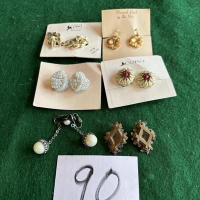 Vintage Clip on Earrings