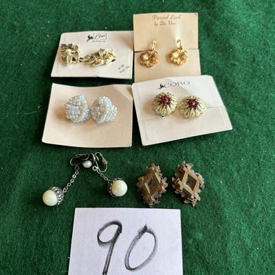 Vintage Clip on Earrings