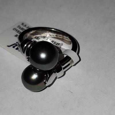 Cultured Taihitian pearl ring