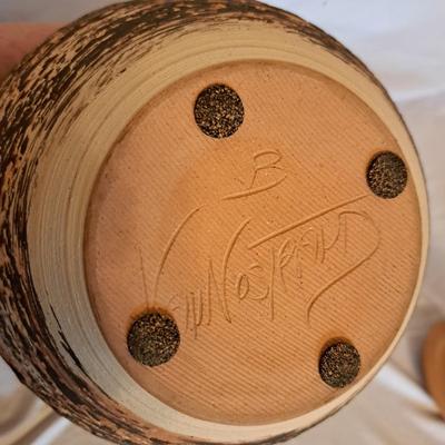 Grouping of Signed Handmade Studio Art Stoneware Pottery (LR-SD)