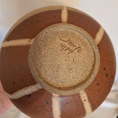 Grouping of Signed Handmade Studio Art Stoneware Pottery (LR-SD)