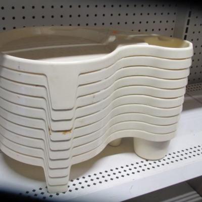 Debbie Meyer's Buffet Genius Plate & Glass Plastic Washable Tray Set
