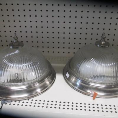 Pair Of Flush Mount Ceiling Lights