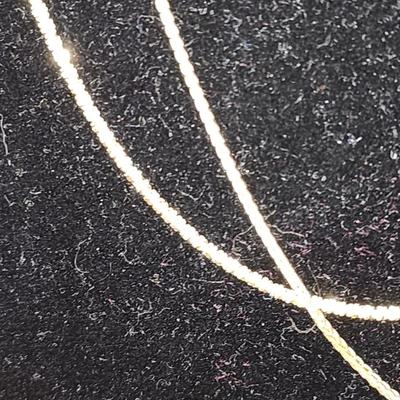 Gold tone chains. 2 chains ready for pendant