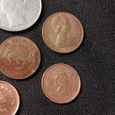 A GROUP OF FOREIGN COINS