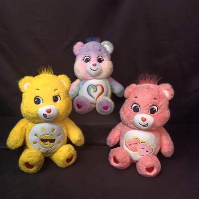 3 PLUSH 12" CARE BEARS