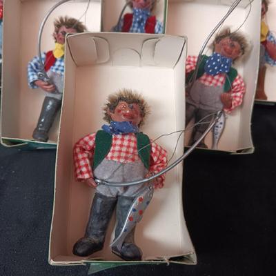 6 ORIGINAL PETER 3" FISHERMAN FIGURES