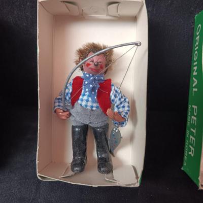 6 ORIGINAL PETER 3" FISHERMAN FIGURES