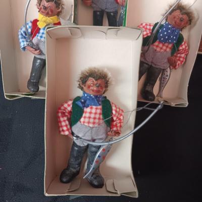 6 ORIGINAL PETER 3" FISHERMAN FIGURES