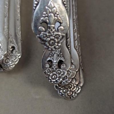 Original Holmes & Edwards Inlaid Silver Box & 50+ Pieces Of Silverware Holmes & Edwards 1847 Rogers Bros Tudor Plate Oneida