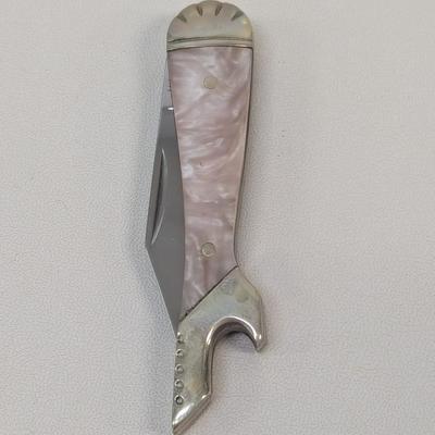 Imperial Schrade Pink Shoe Pocket Knife