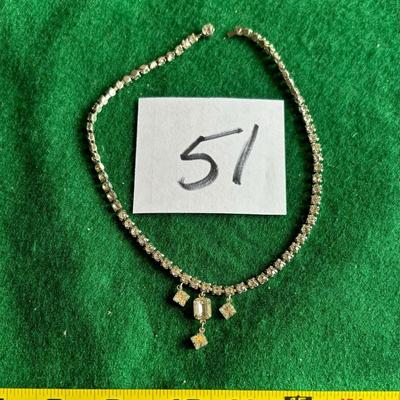 Vintage Rhinestone Necklace