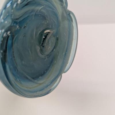 Vintage Mid Century Hand Blown Murano Glass Vase Approx 17 1/2" #55