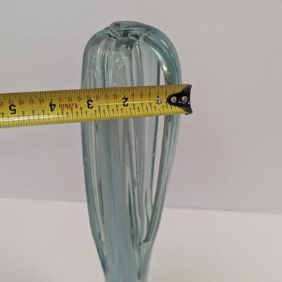 Vintage Mid Century Hand Blown Murano Glass Vase Approx 17 1/2" #55