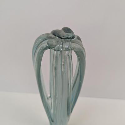 Vintage Mid Century Hand Blown Murano Glass Vase Approx 17 1/2" #55
