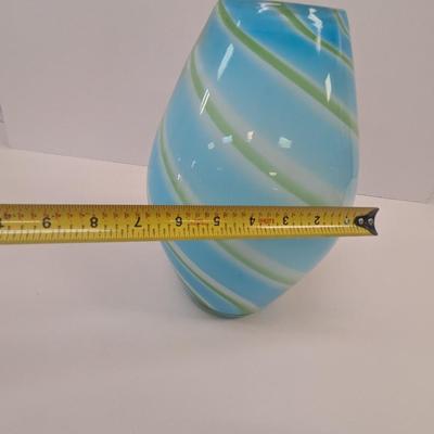 Approx 12" Tall Swirl Vase #61