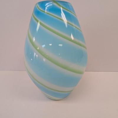 Approx 12" Tall Swirl Vase #61