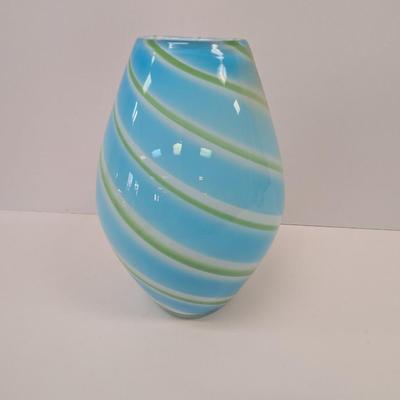 Approx 12" Tall Swirl Vase #61