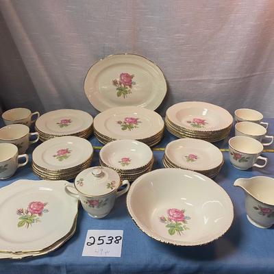 Homer Laughlin Hand Painted Calirose China Set