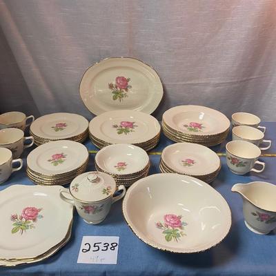 Homer Laughlin Hand Painted Calirose China Set