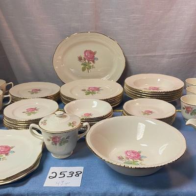 Homer Laughlin Hand Painted Calirose China Set